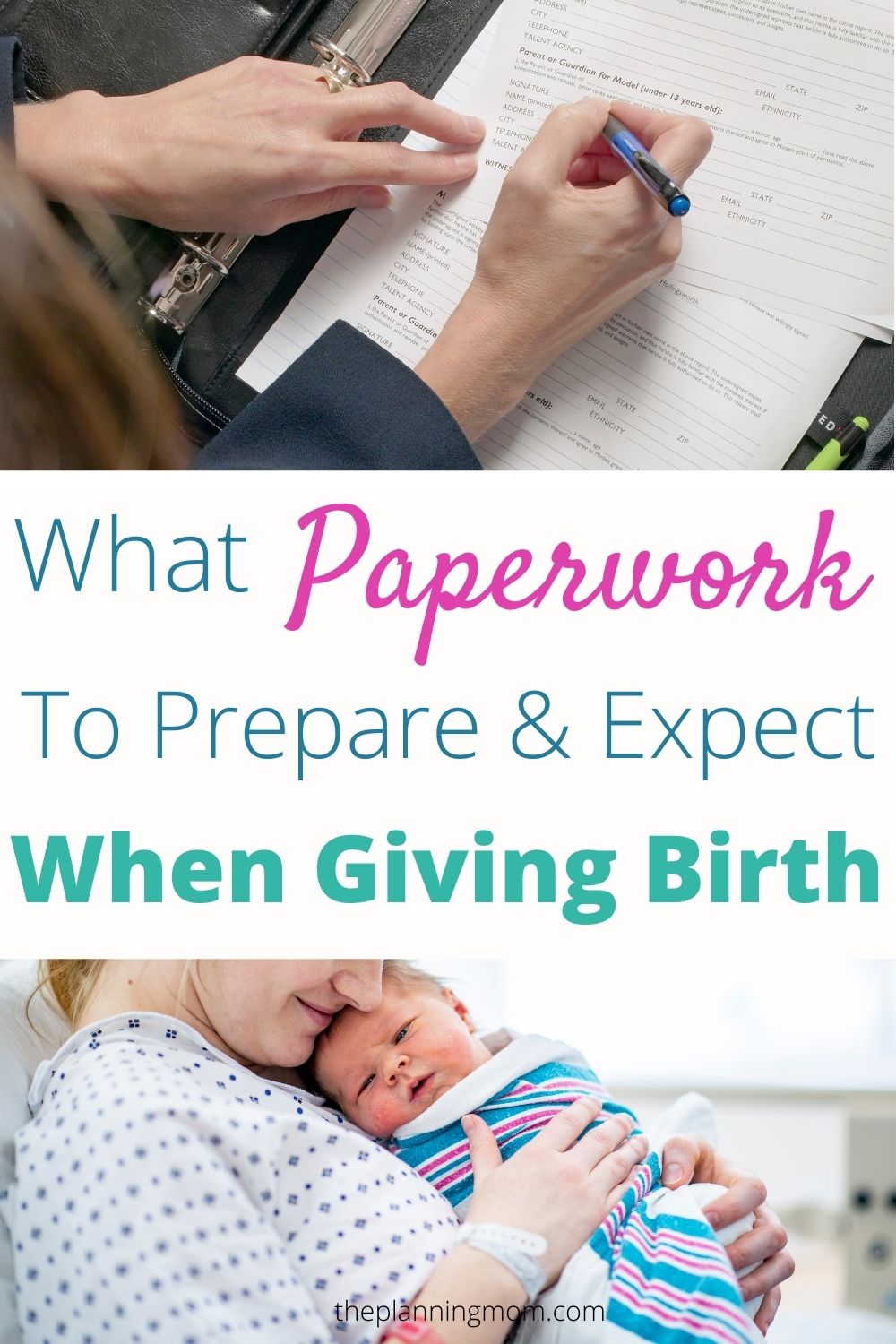 What Paperwork To Prepare And Expect When Giving Birth The Planning Mom