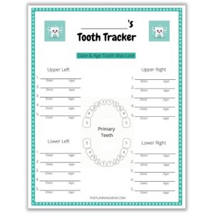 How to Track Your Child's Teeth - The Planning Mom